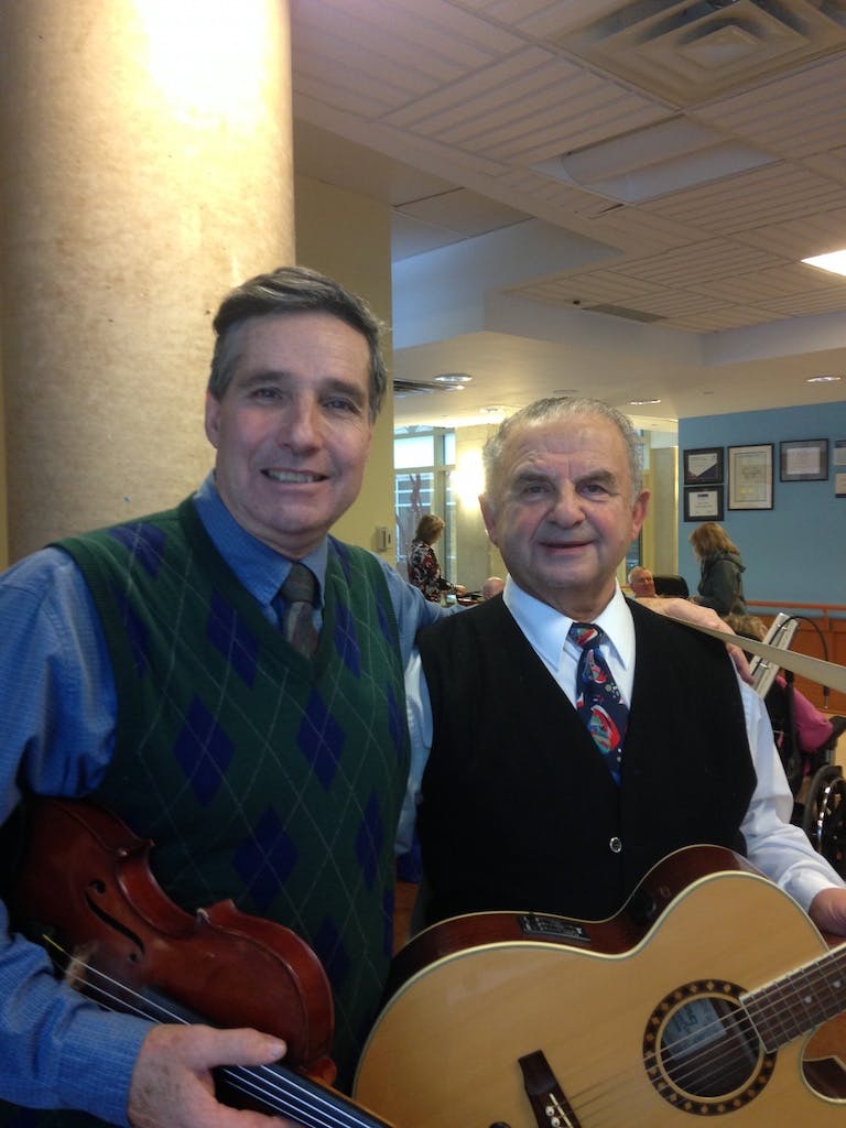 With Tom at Retirement Home at 160 Wellesley Ave in Toronto